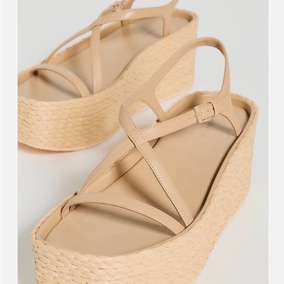 🔵VINCE Women's Tan PLATFORM Sandals - Picture 2 of 9